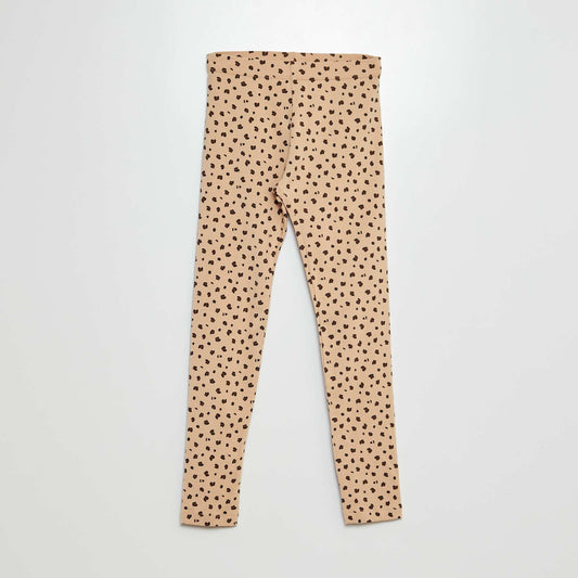 Legging largo de punto BEIGE