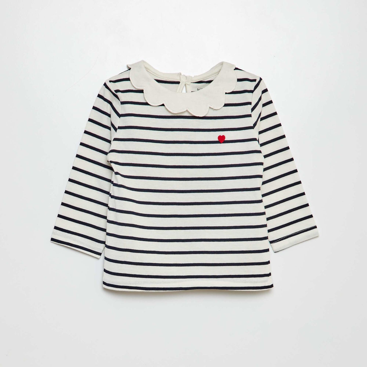 Camiseta con gorguera BLANCO