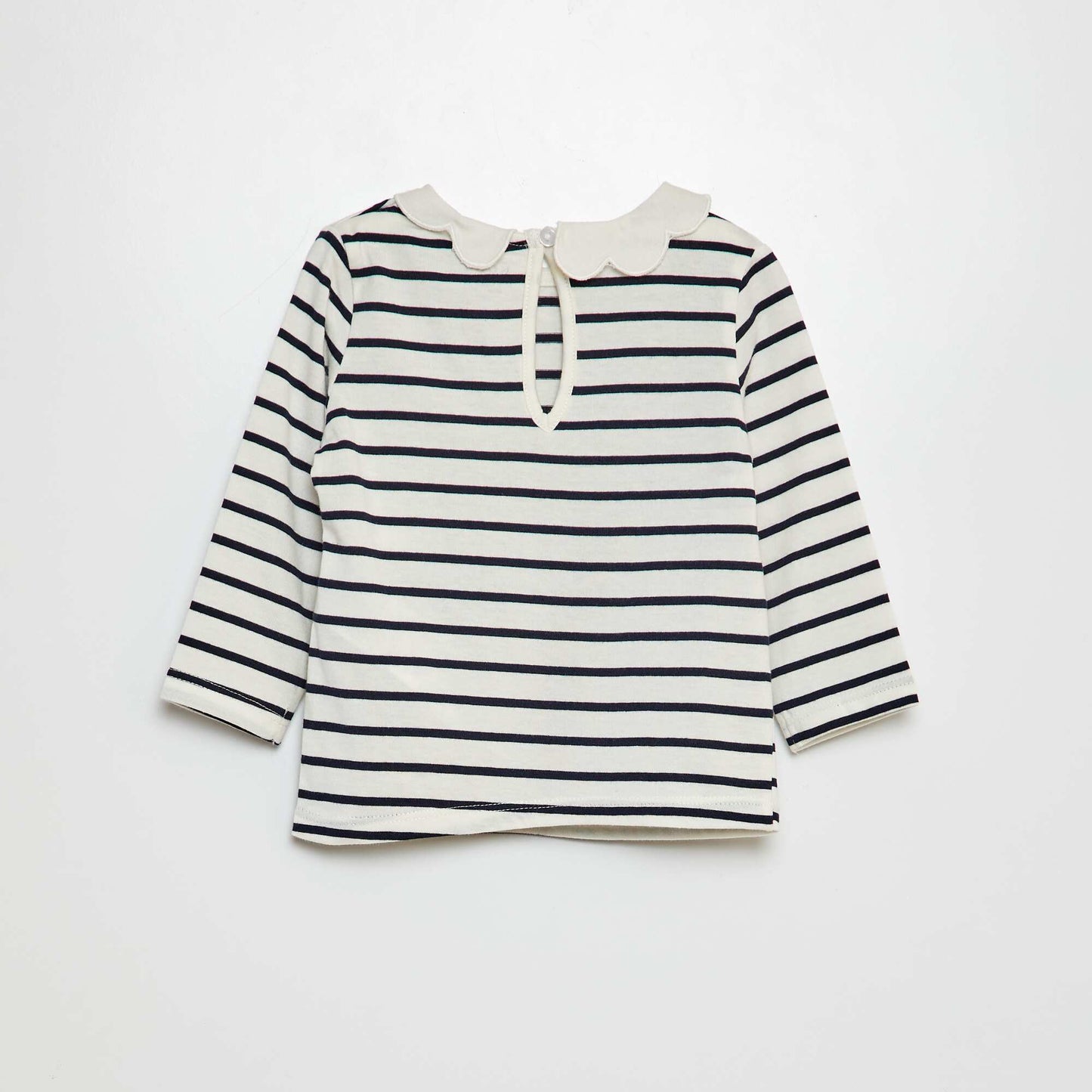 Camiseta con gorguera BLANCO
