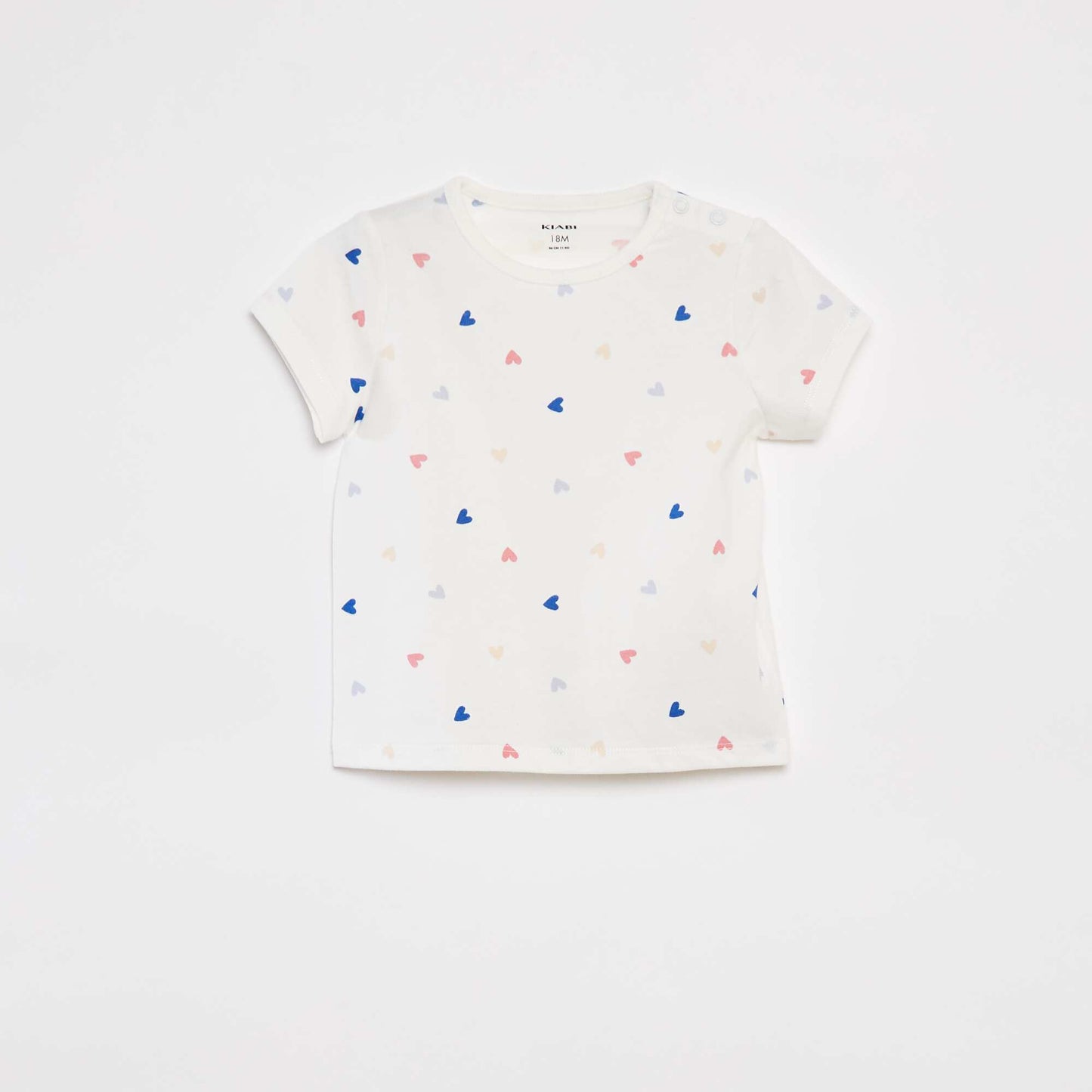 Pijama corto camiseta + short - 2 piezas BLANCO