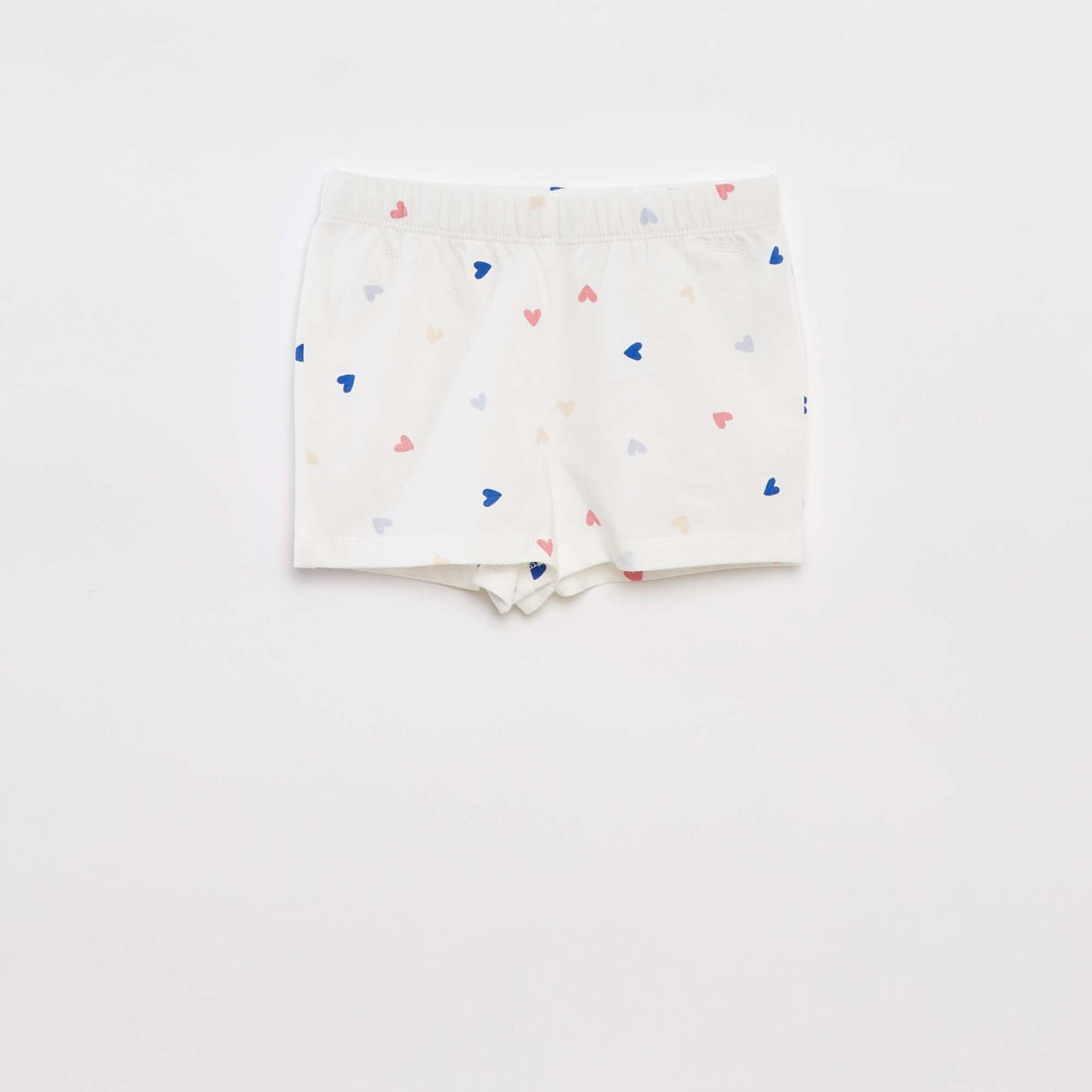 Pijama corto camiseta + short - 2 piezas BLANCO