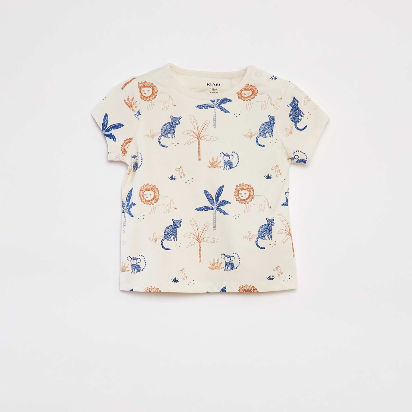 Pijama corto camiseta + short - 2 piezas BEIGE