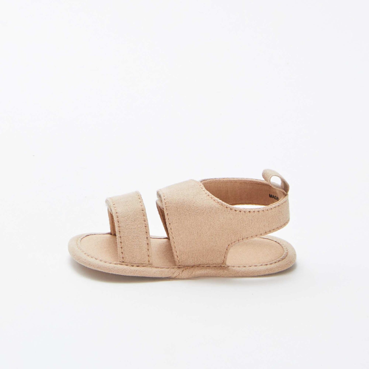 Sandalias de tela con velcros BEIGE