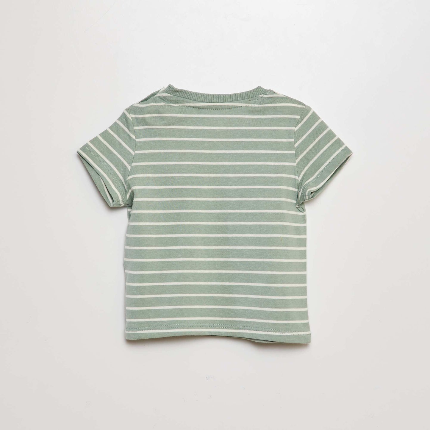 Camiseta con bolsillo en el pecho VERDE