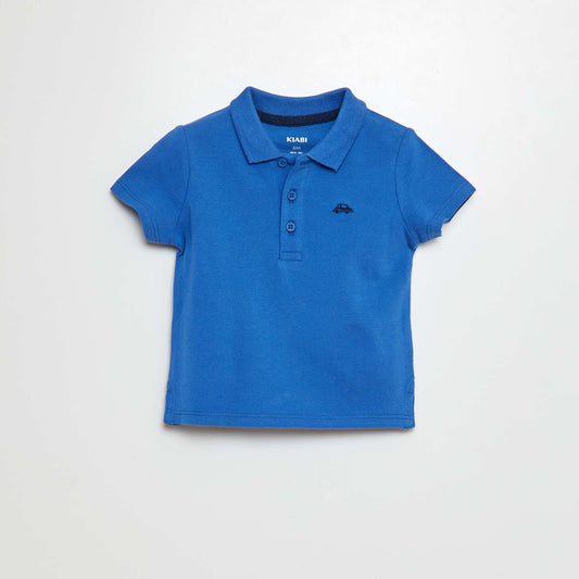 Remera de algodón piqué AZUL