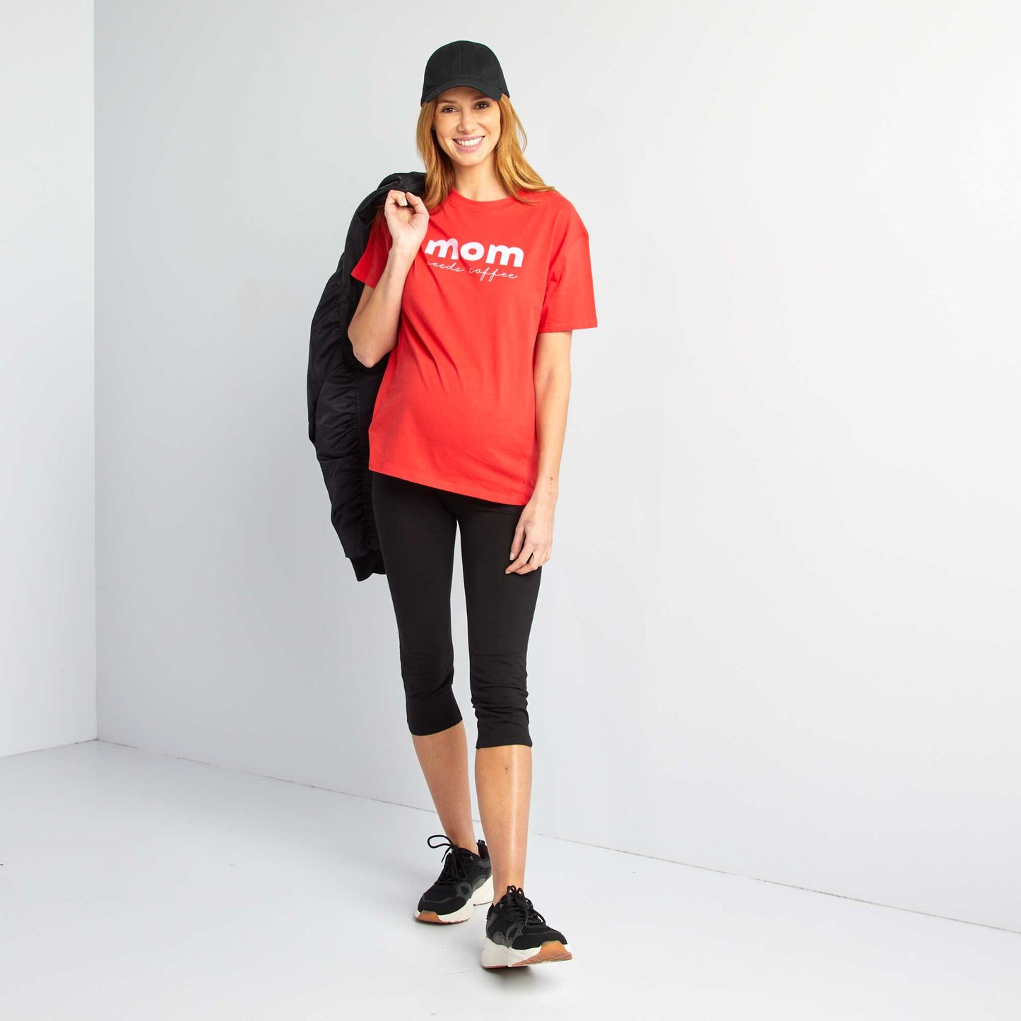 Legging maternidad corto 7/8 NEGRO