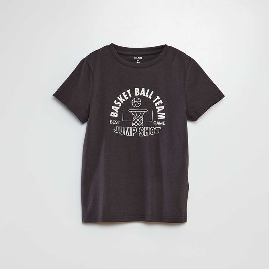 Camiseta estampada de manga corta GRIS