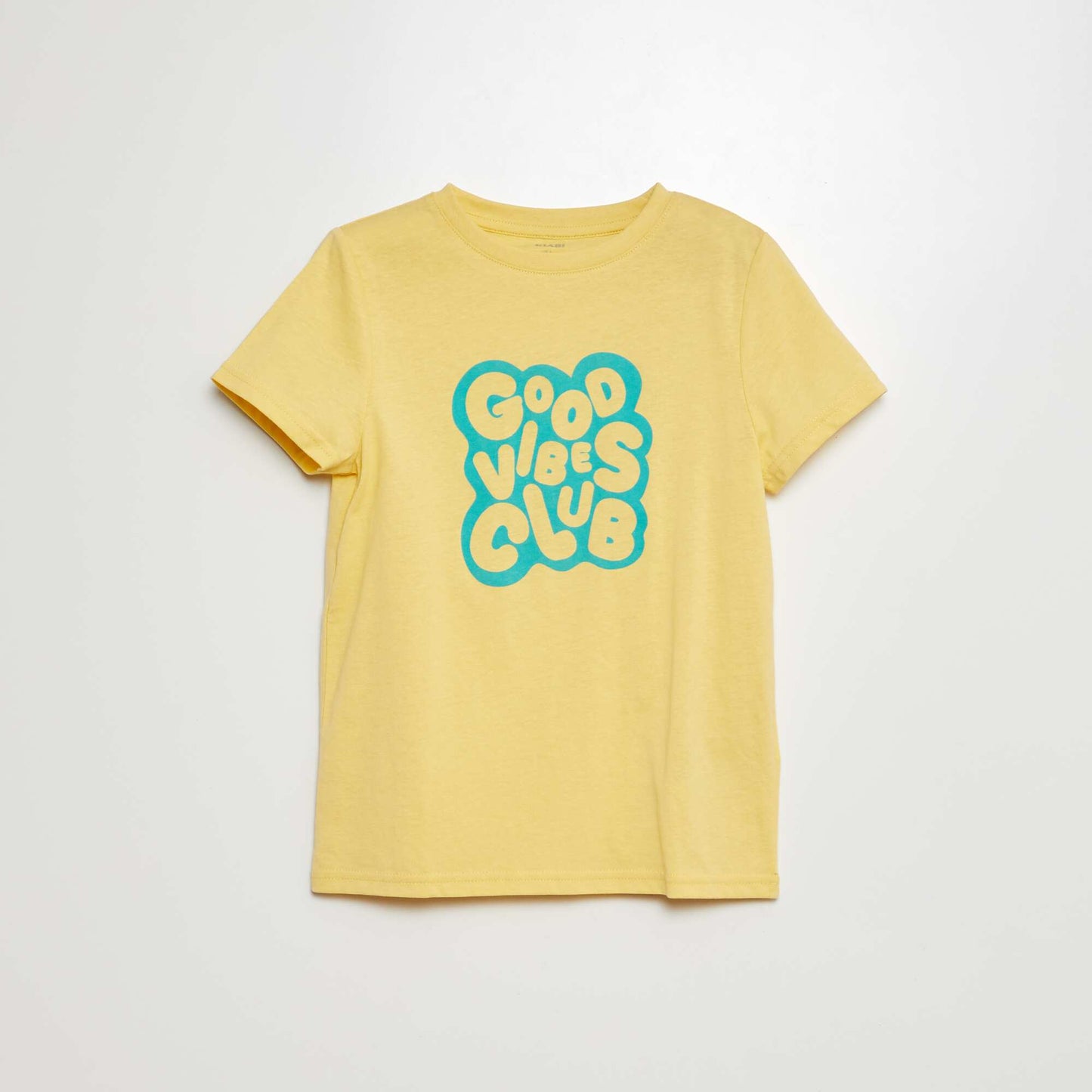Camiseta estampada de manga corta AMARILLO