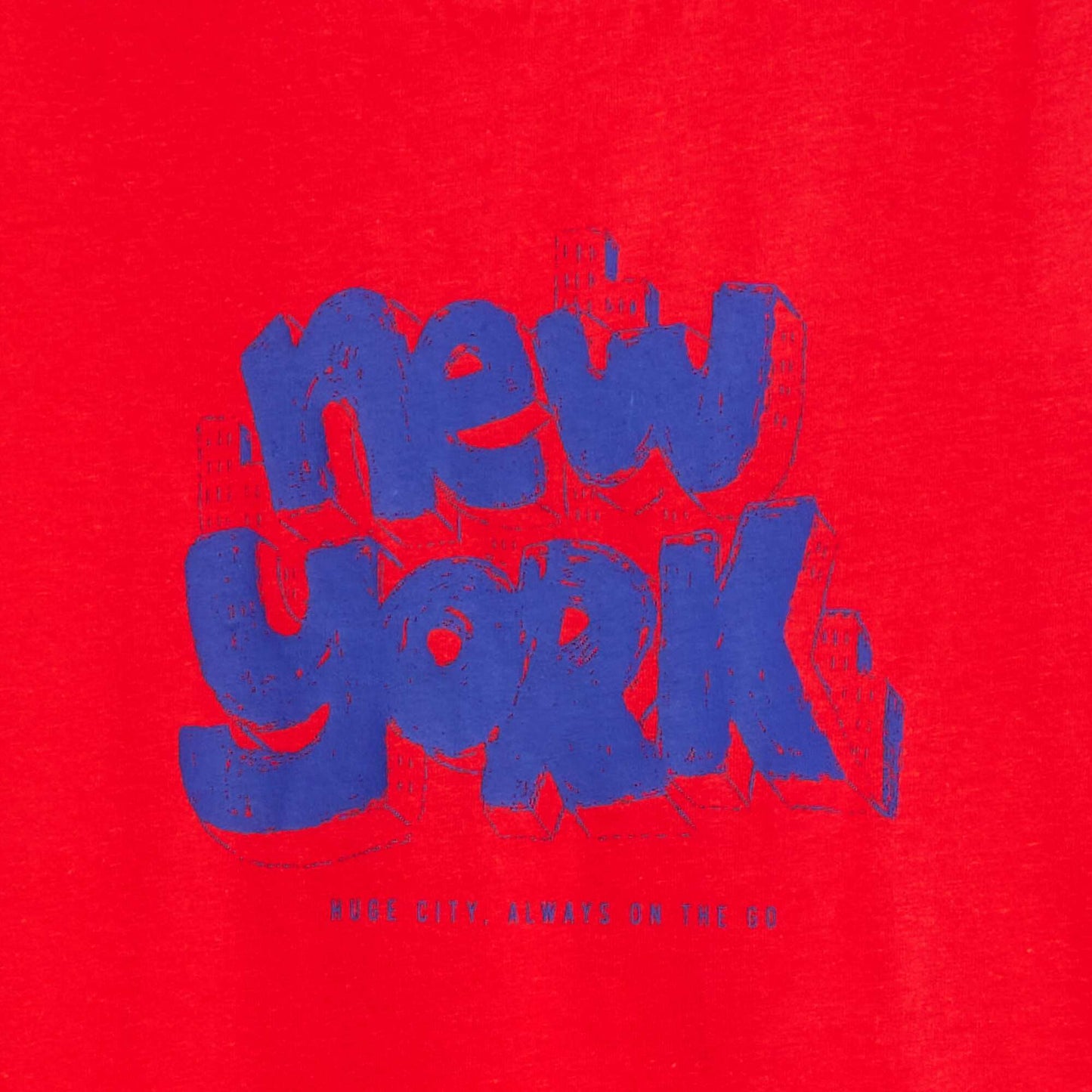 Camiseta estampada de manga corta ROJO