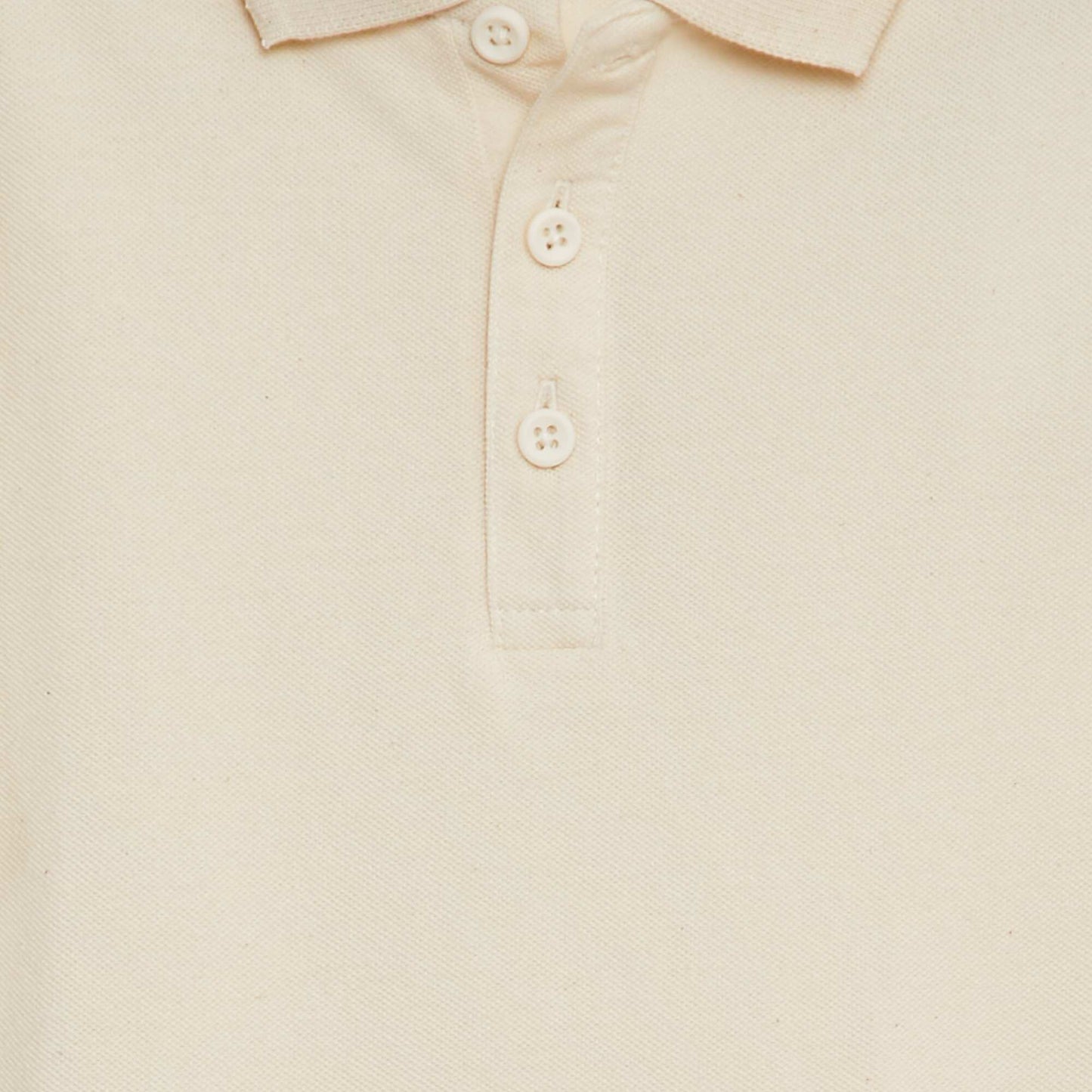 Remera liso de punto de piqué BEIGE