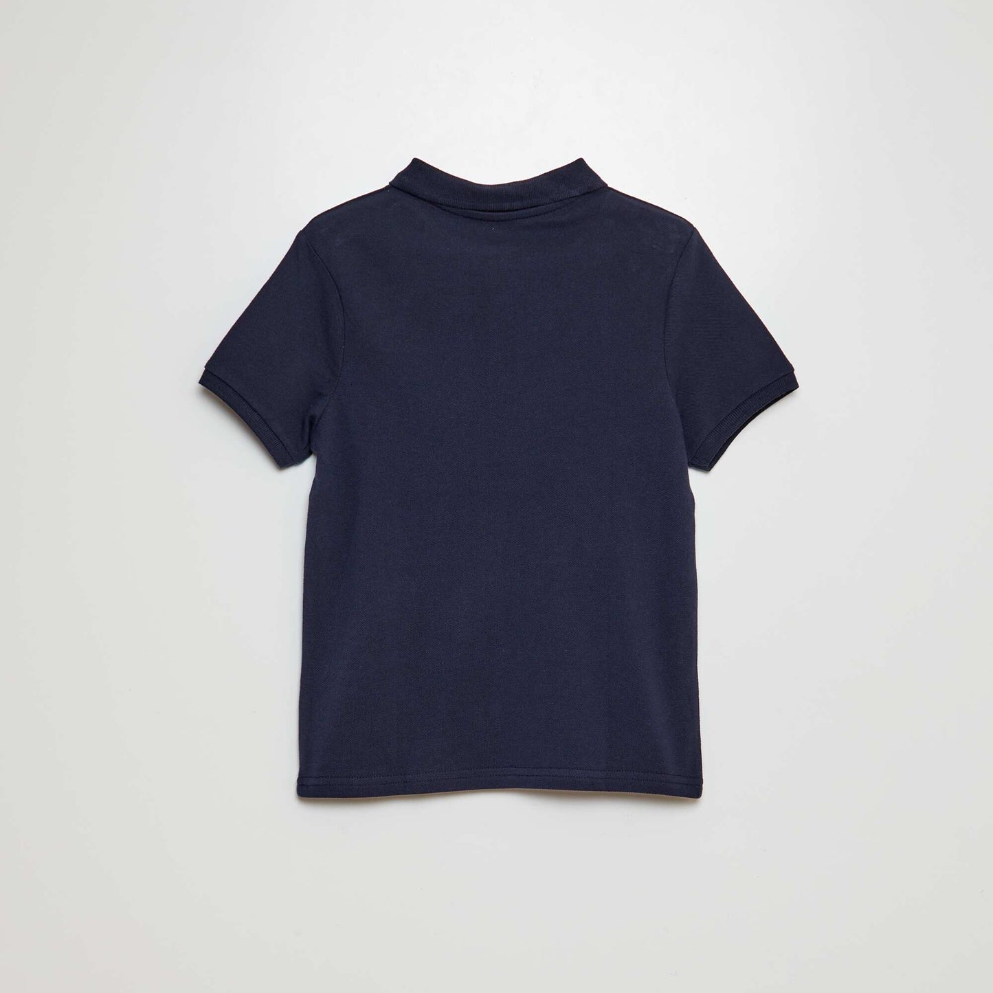 Remera liso de punto de piqué AZUL