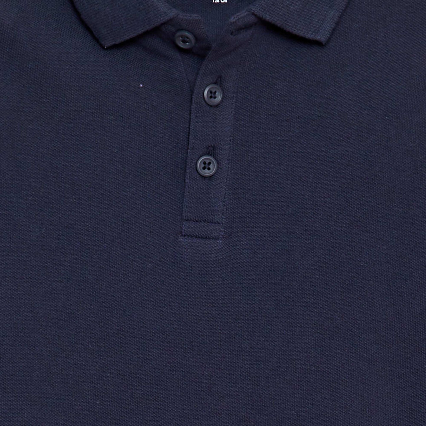 Remera liso de punto de piqué AZUL