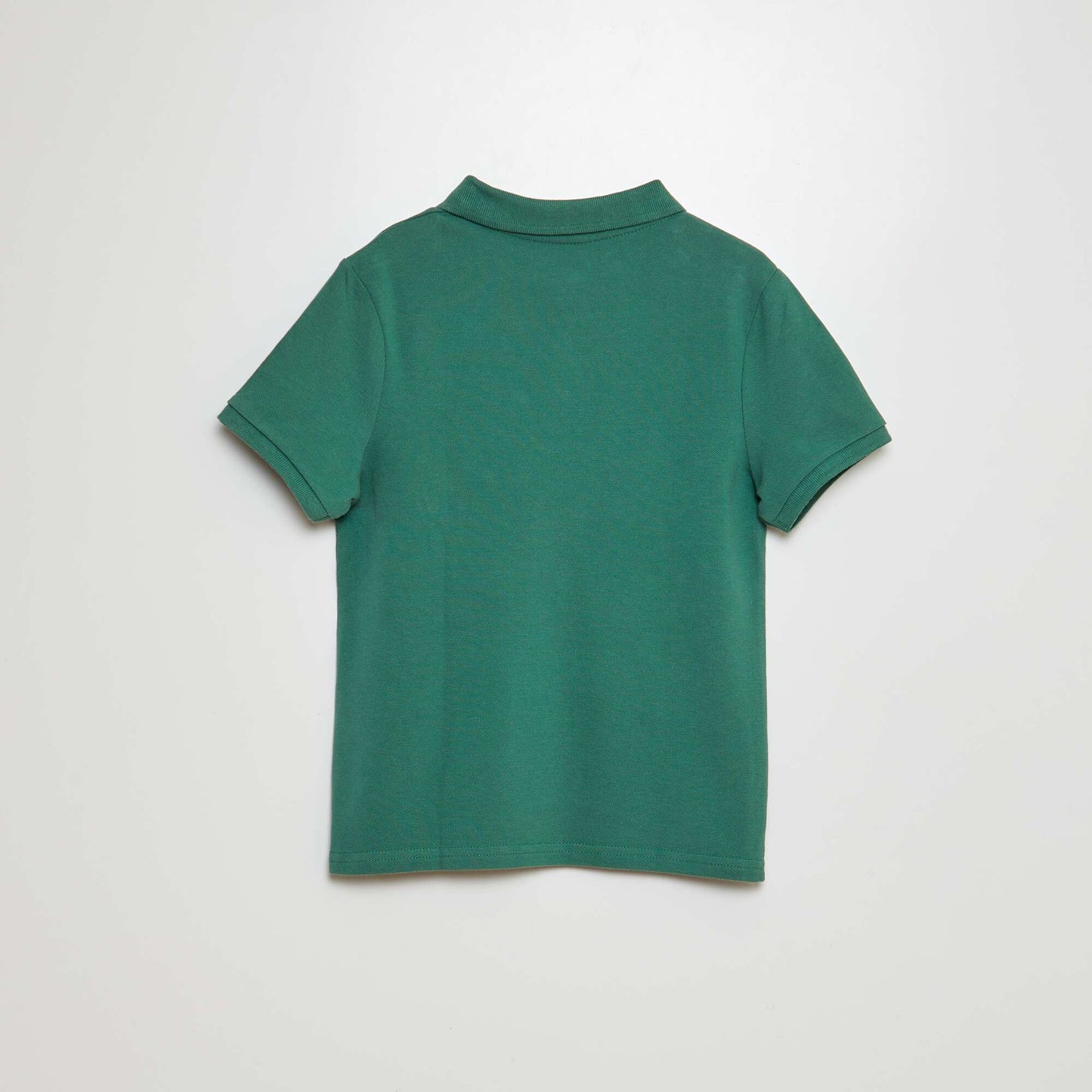 Remera liso de punto de piqué VERDE