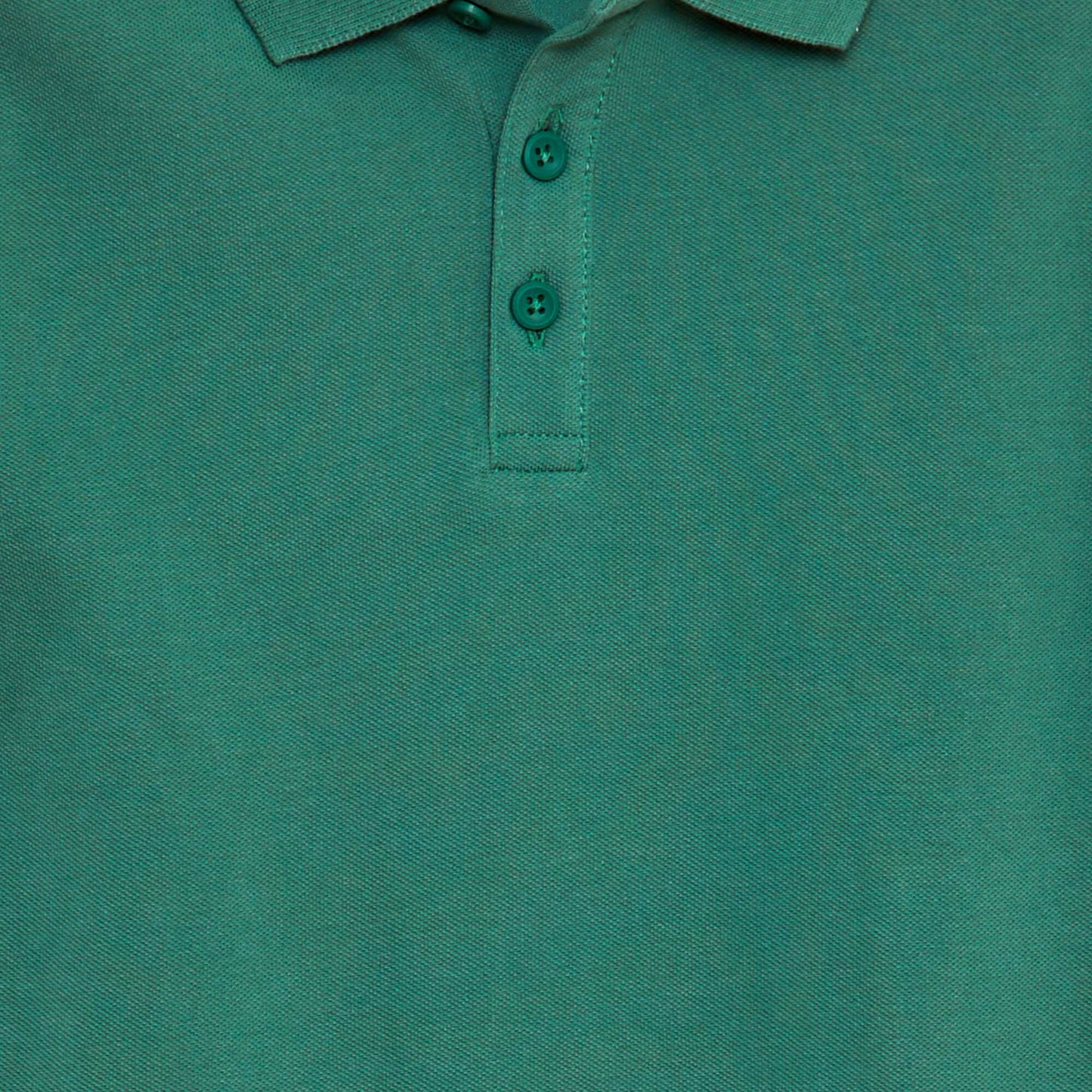 Remera liso de punto de piqué VERDE