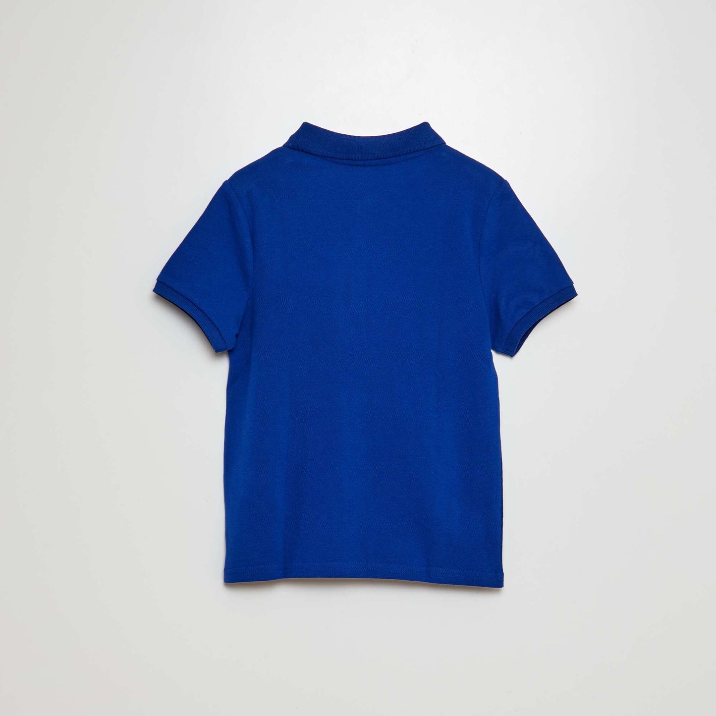 Remera liso de punto de piqué AZUL