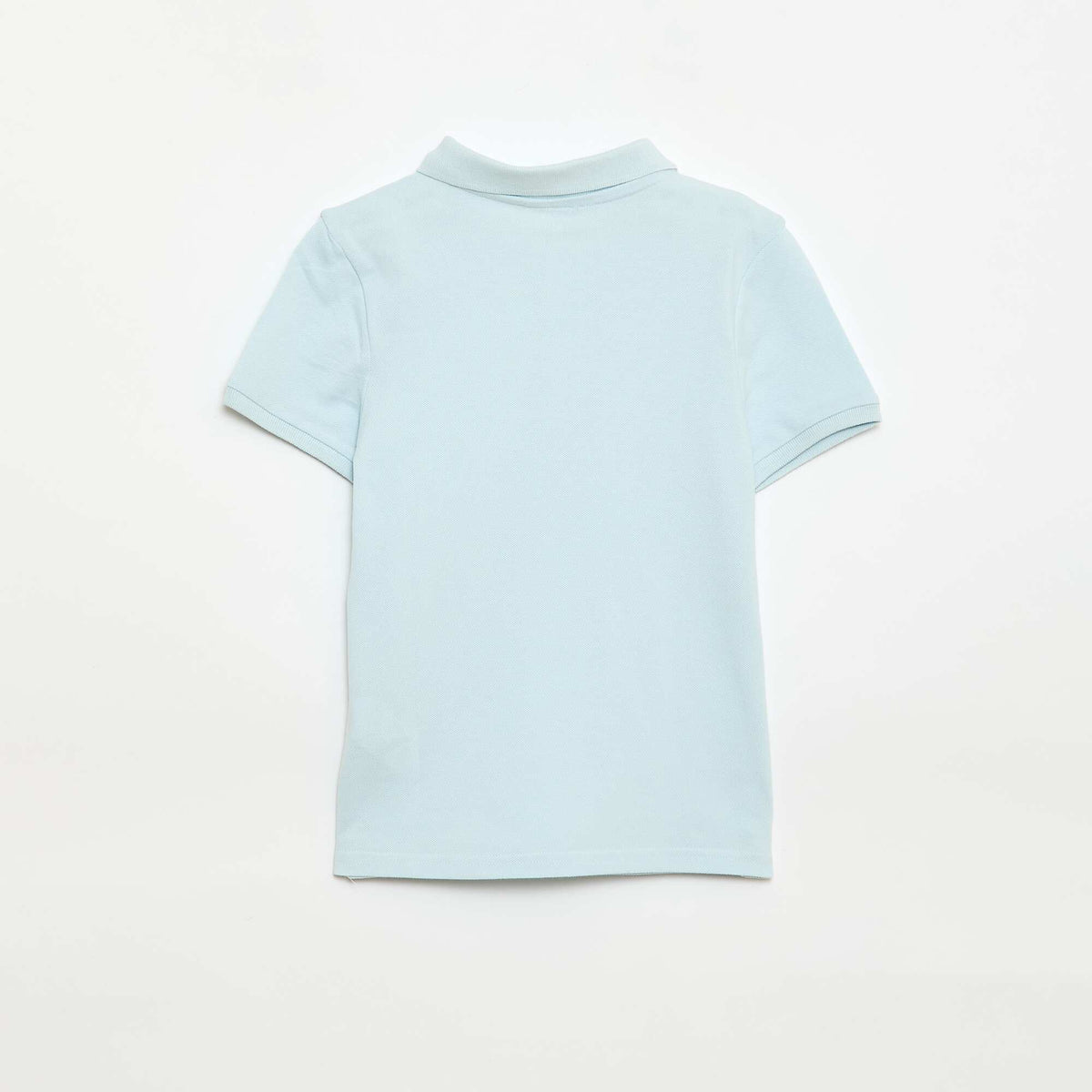 Remera liso de punto de piqué AZUL