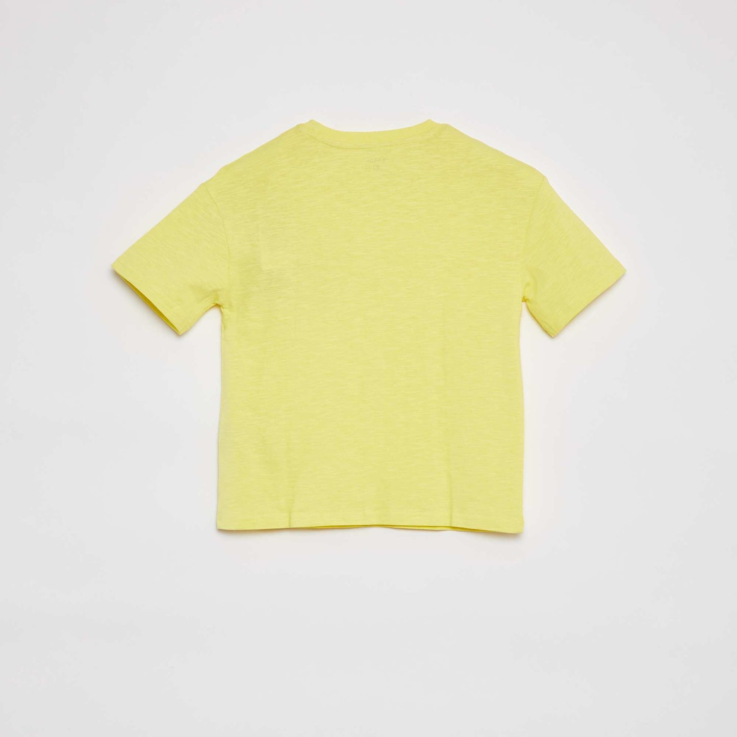 Camiseta lisa con bolsillo AMARILLO