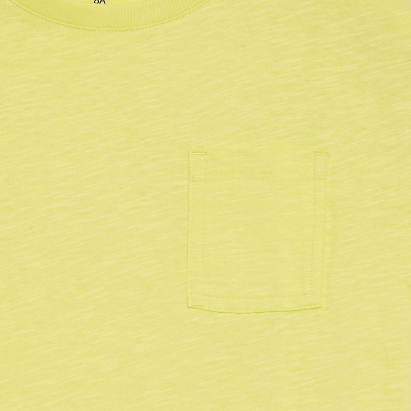 Camiseta lisa con bolsillo AMARILLO