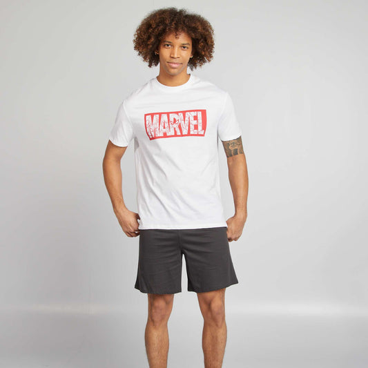 Pijama corto 'Marvel' short + camiseta - 2 piezas BLANCO