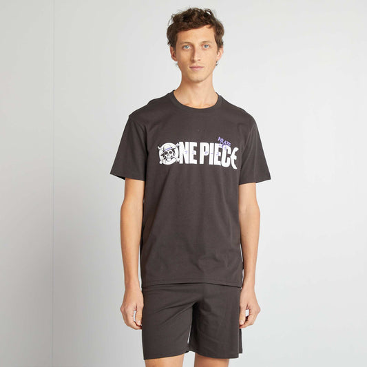 Pijama corto 'One Piece' - 2 piezas NEGRO