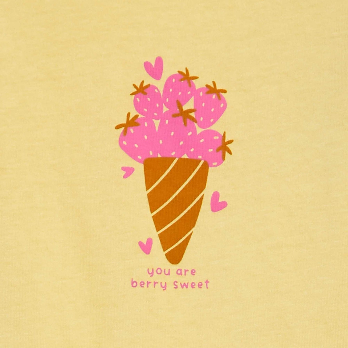 Camiseta estampada de algodón AMARILLO