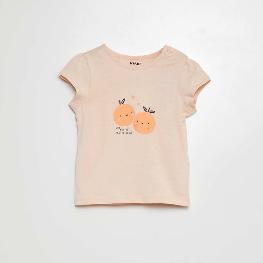 Camiseta estampada de algodón ROSA