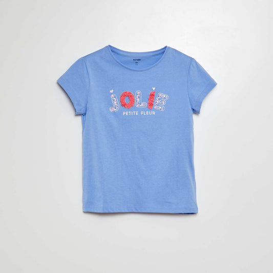 Camiseta con estampado de fantasía AZUL