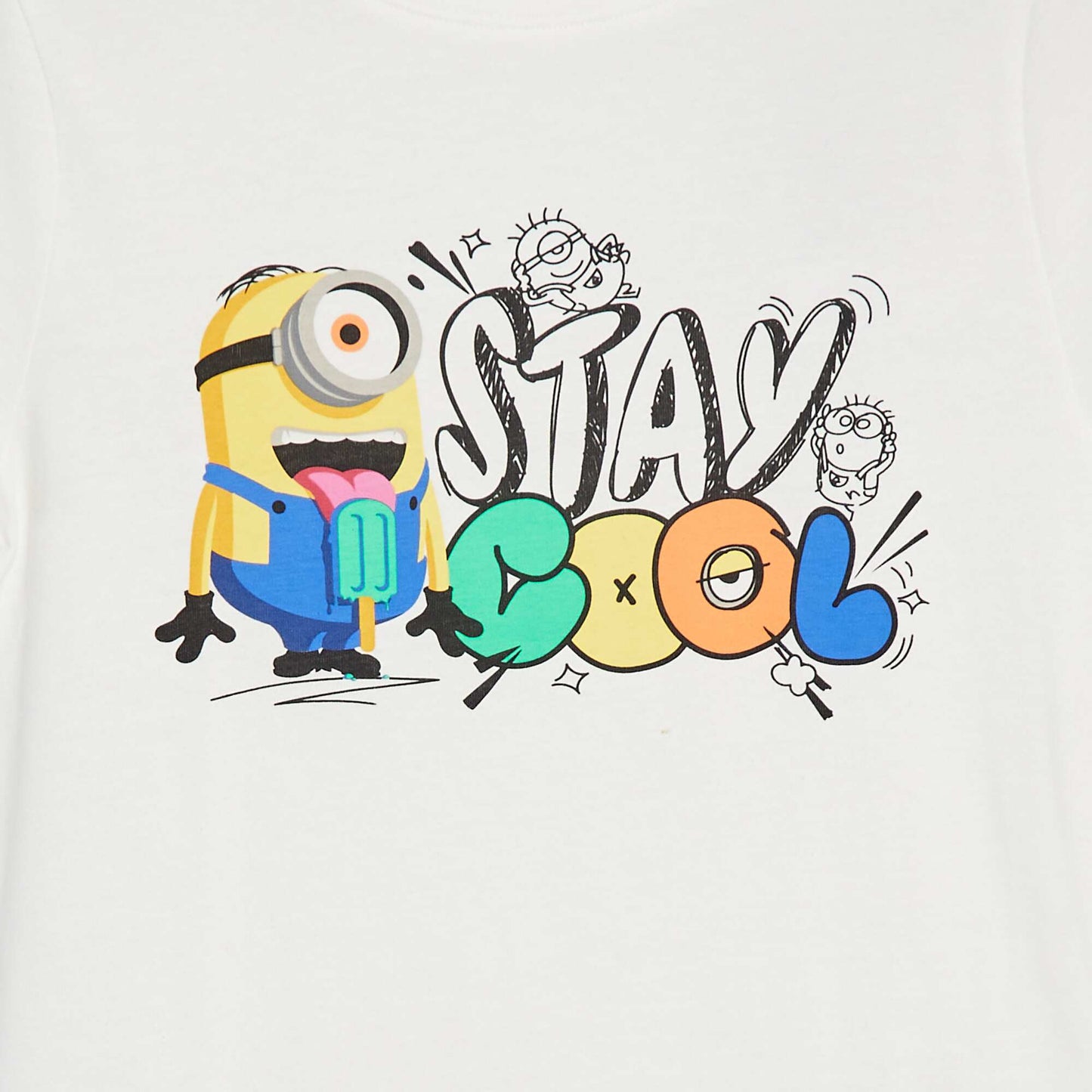 Camiseta estampada 'Minions' BLANCO