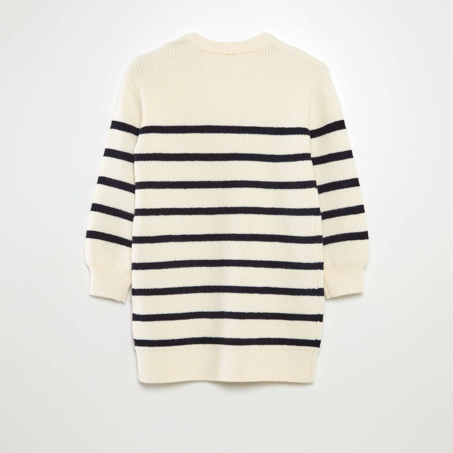 Vestido tipo sweater marinero BLANCO