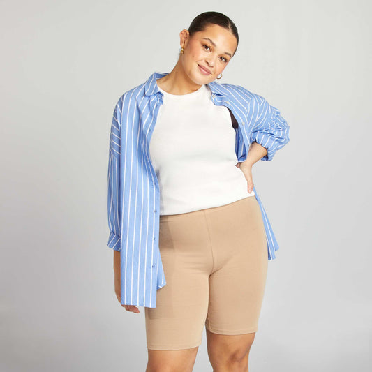 Short de punto elástico BEIGE