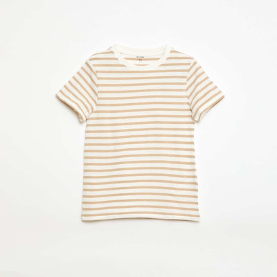 Camiseta estampada de manga corta BEIGE