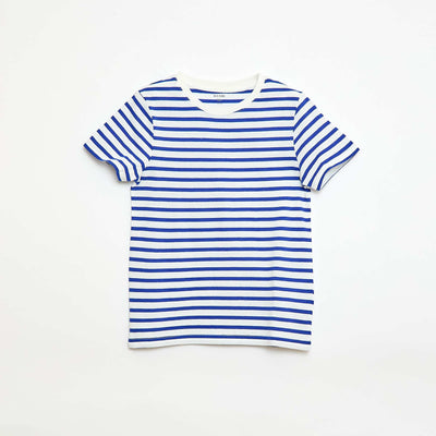 Camiseta estampada de manga corta AZUL