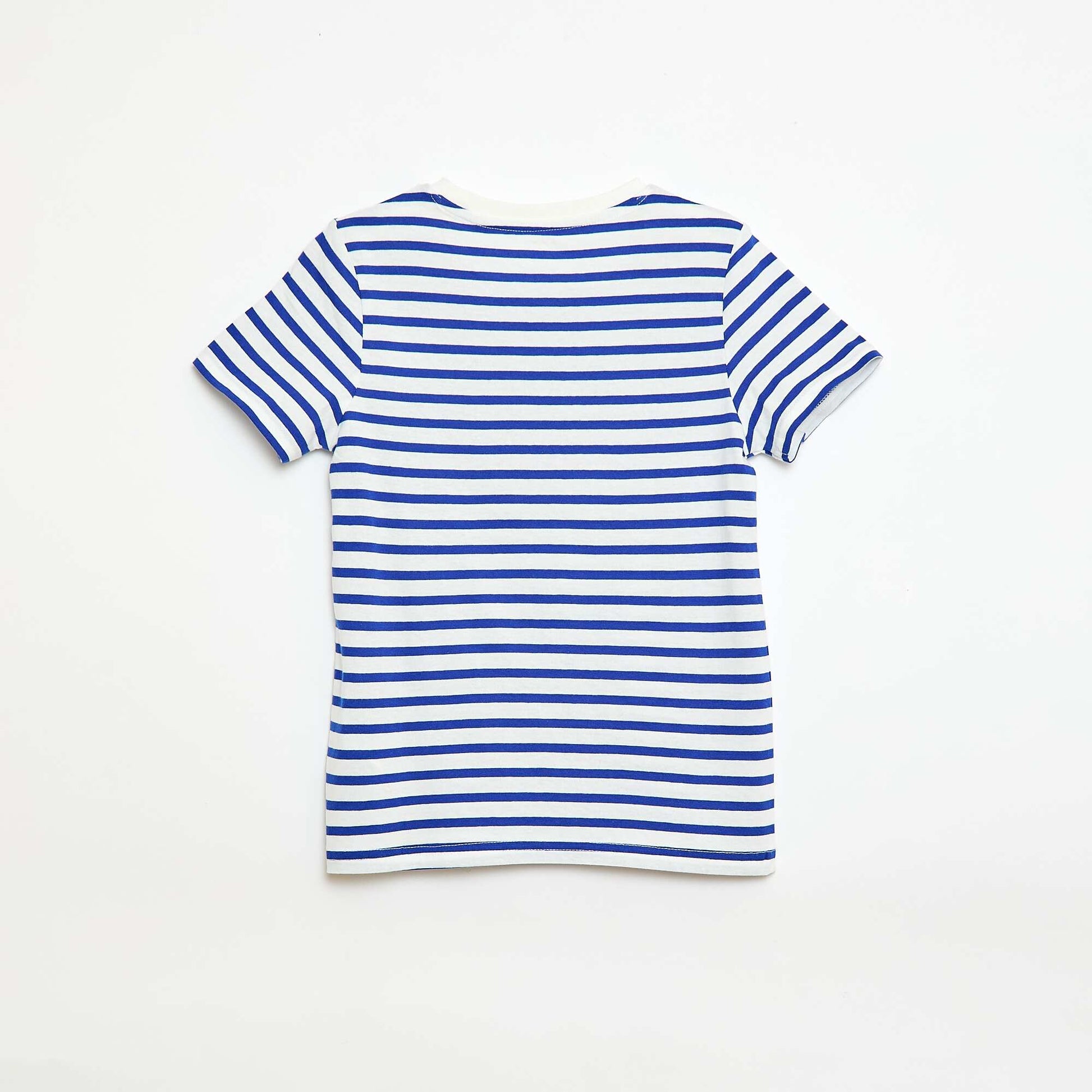 Camiseta estampada de manga corta AZUL