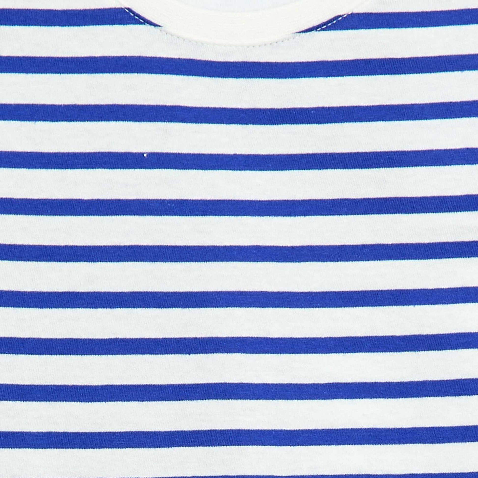 Camiseta estampada de manga corta AZUL