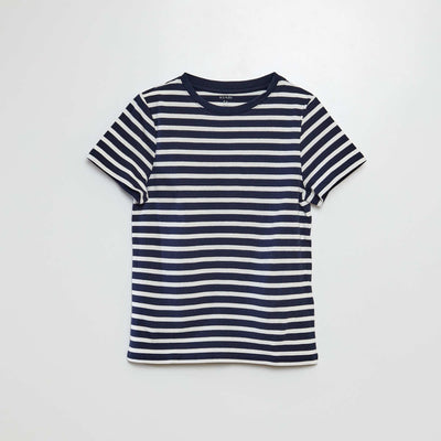 Camiseta estampada de manga corta AZUL