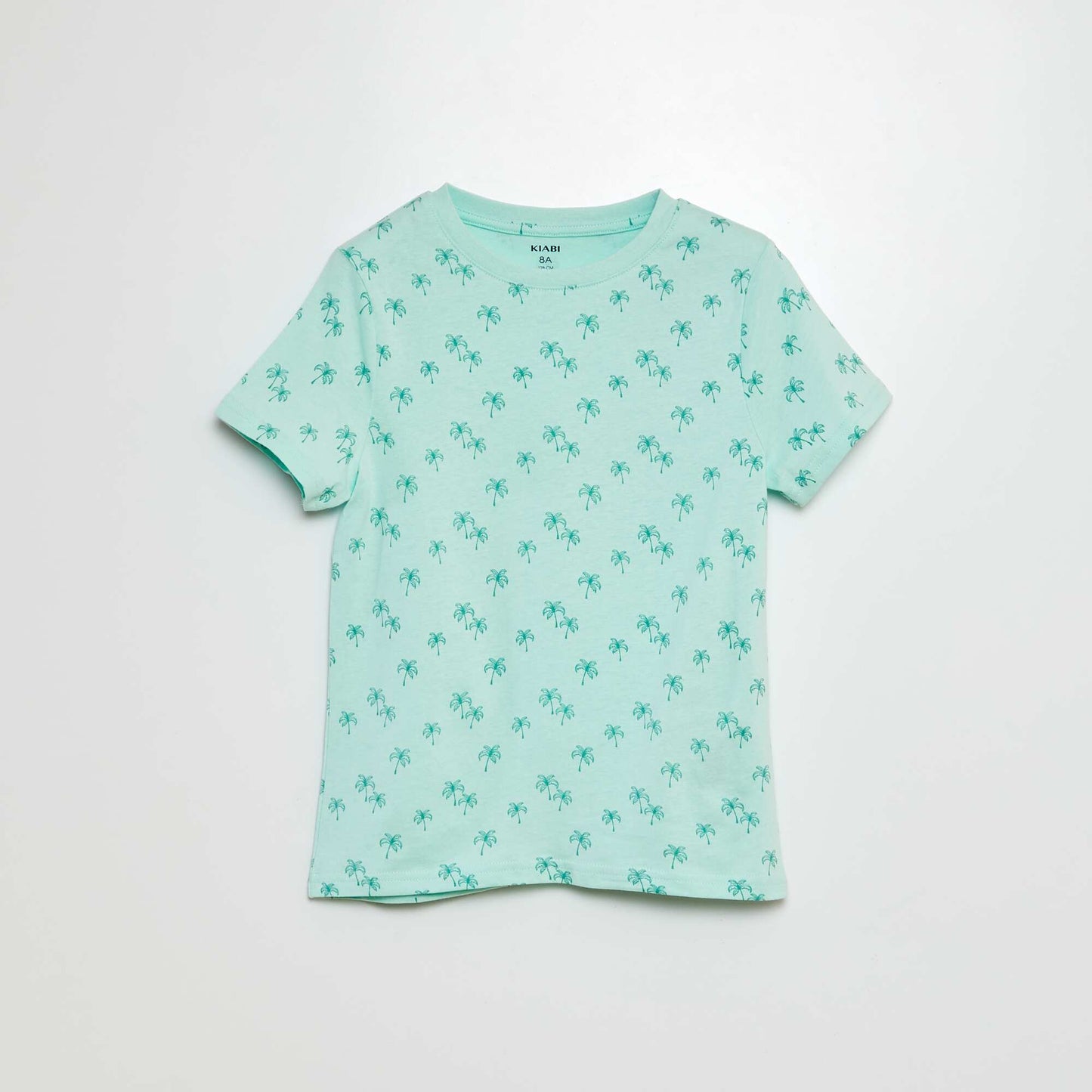 Camiseta estampada de manga corta AZUL