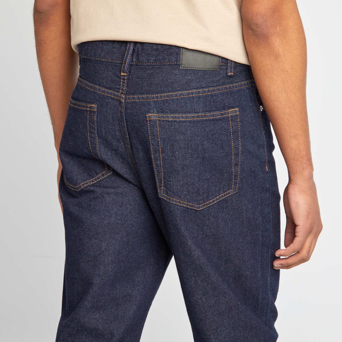 Jean tapered slim ahusado 5 bolsillos AZUL