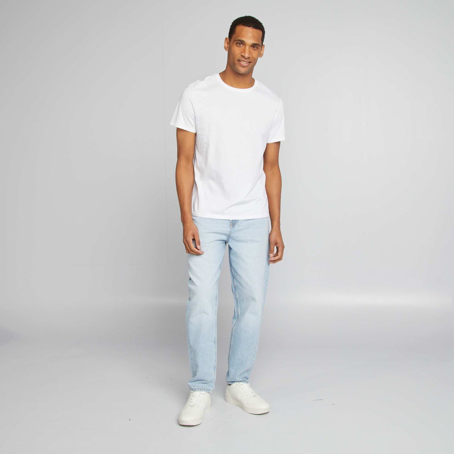 Jean tapered slim ahusado 5 bolsillos AZUL