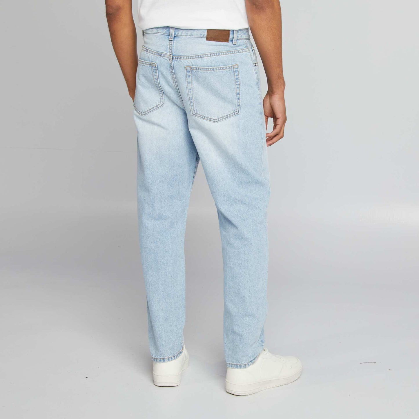 Jean tapered slim ahusado 5 bolsillos AZUL