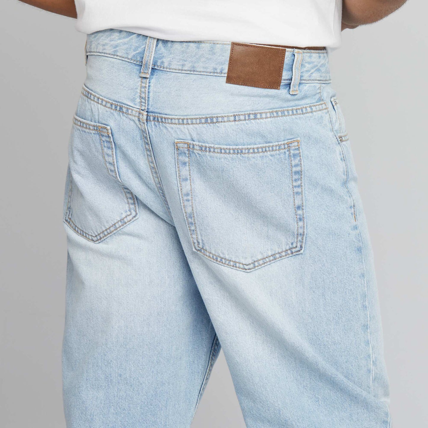 Jean tapered slim ahusado 5 bolsillos AZUL