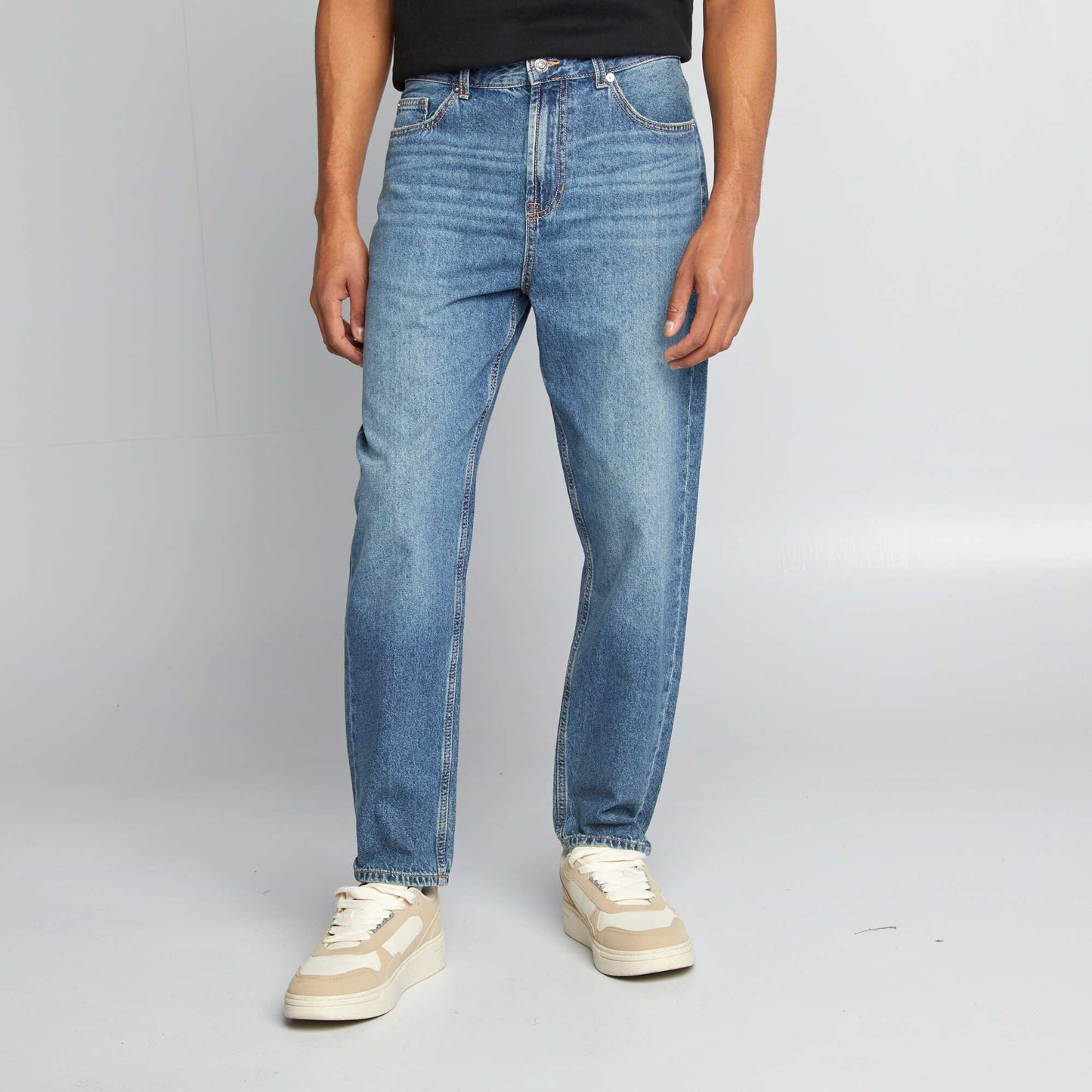 Jean tapered slim ahusado 5 bolsillos AZUL