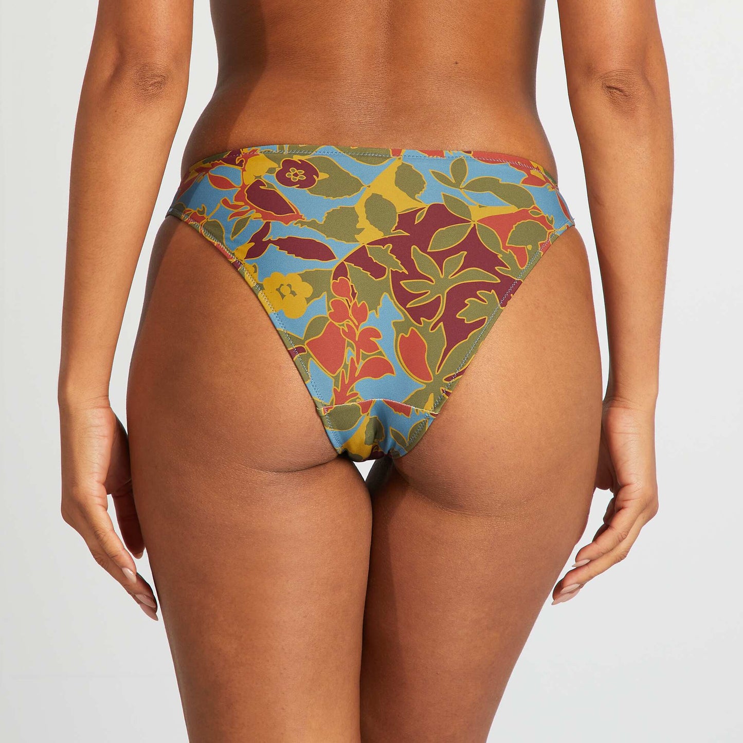 Braguita de bikini estampada flores AZUL