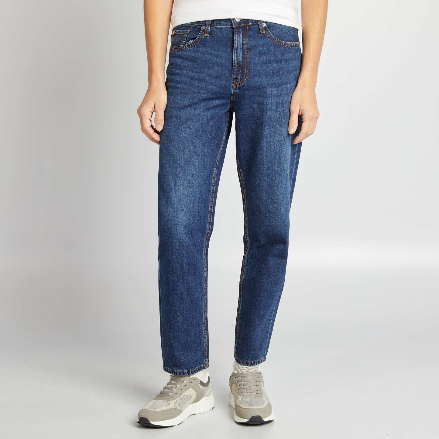 Jean relaxed fit con cáñamo AZUL