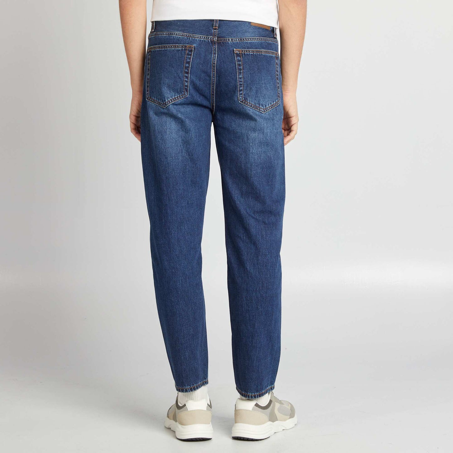 Jean relaxed fit con cáñamo AZUL