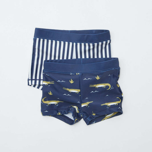 Pack de 2 bañadores tipo bóxer con estampados VERDE