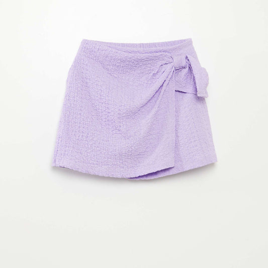 Falda pantalón corta PURPURA
