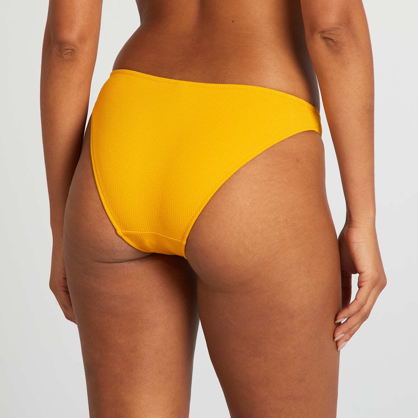 Braguita de bikini de punto texturizado AMARILLO