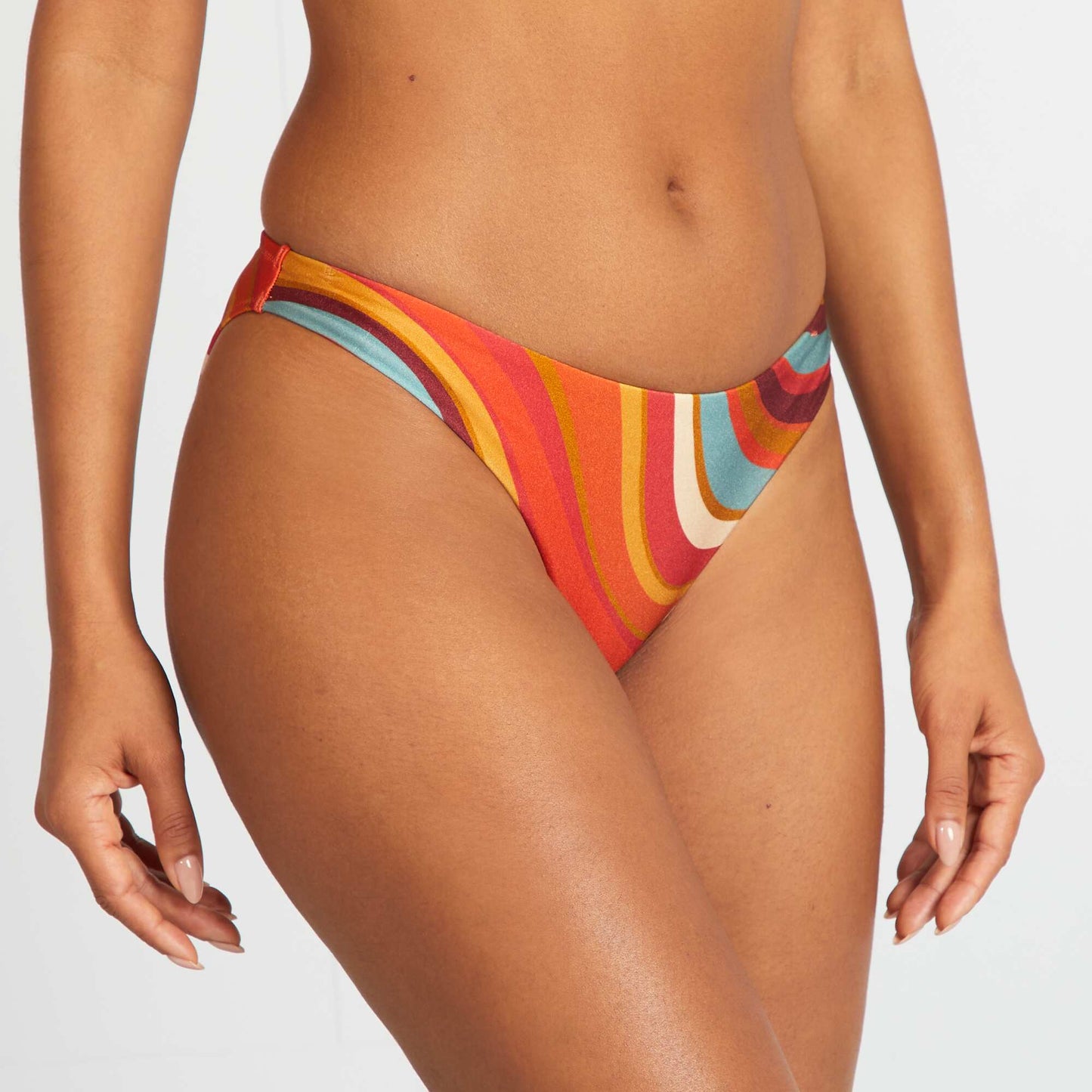 Braguita de bikini estampado psicodélico NARANJA