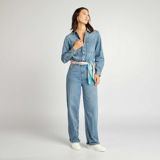 Mono jean largo AZUL