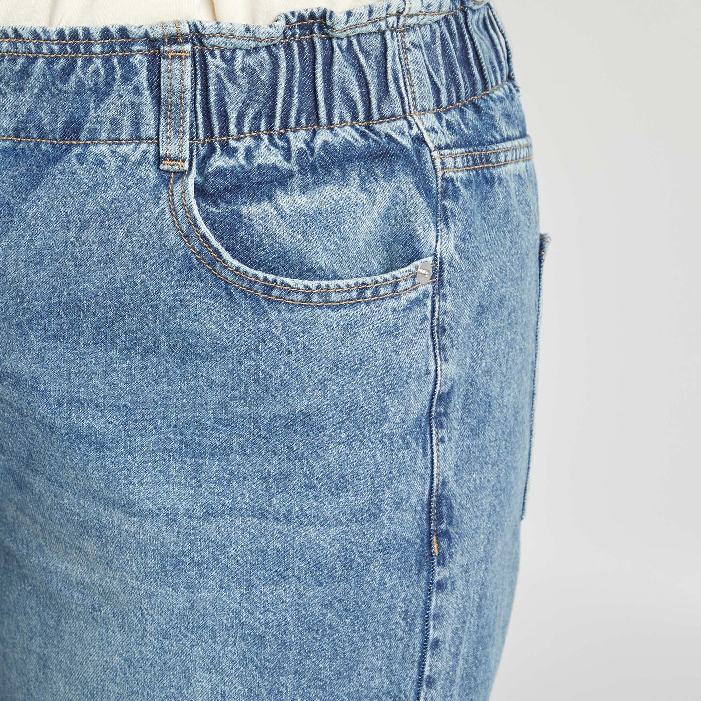 Jean con cintura elástica AZUL